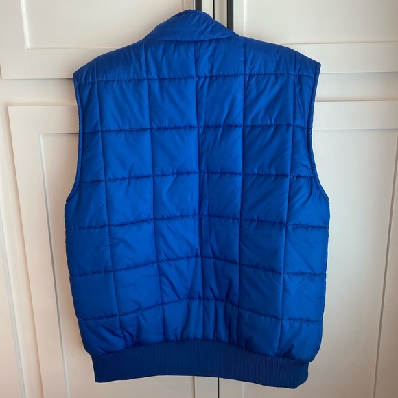 Golden State Warriors Blue NBA Basketball Puffer Vest - Picture 2 of 8